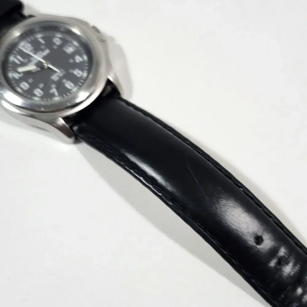 Timex Expedition Watch Womens Indiglo Gilden Leather Leather Band New Battery